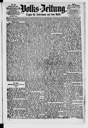 Volks-Zeitung vom 22.06.1873