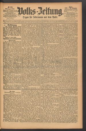 Volks-Zeitung vom 06.07.1873