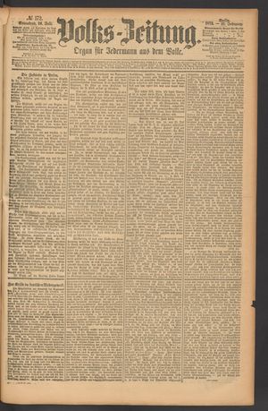 Volks-Zeitung vom 26.07.1873