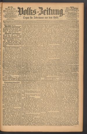 Volks-Zeitung vom 30.07.1873