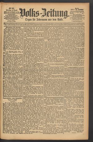 Volks-Zeitung vom 05.08.1873