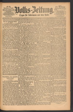 Volks-Zeitung vom 09.08.1873