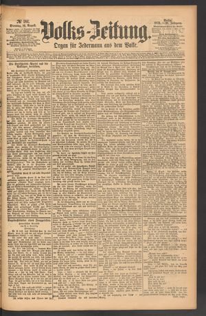 Volks-Zeitung vom 12.08.1873