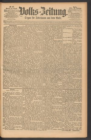 Volks-Zeitung on Aug 24, 1873