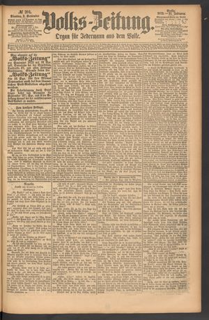 Volks-Zeitung vom 02.09.1873