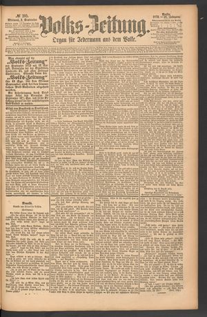 Volks-Zeitung vom 03.09.1873
