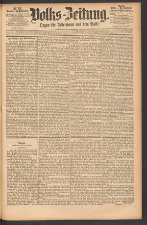 Volks-Zeitung vom 16.09.1873