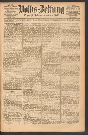 Volks-Zeitung vom 24.09.1873