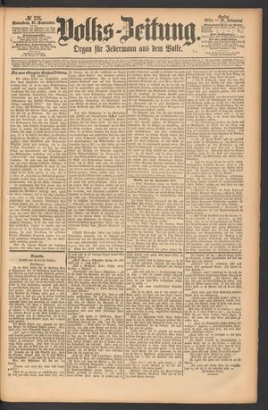 Volks-Zeitung vom 27.09.1873
