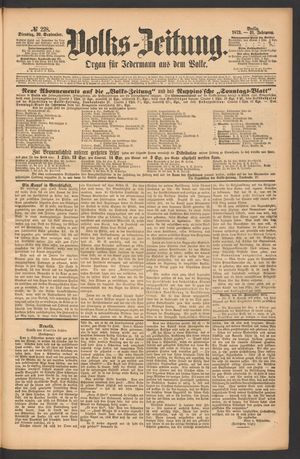 Volks-Zeitung vom 30.09.1873
