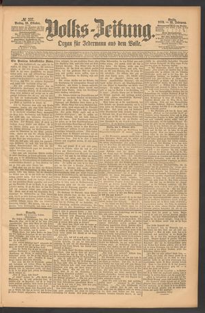 Volks-Zeitung on Oct 10, 1873