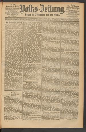 Volks-Zeitung vom 23.10.1873