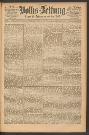 Volks-Zeitung on Nov 8, 1873