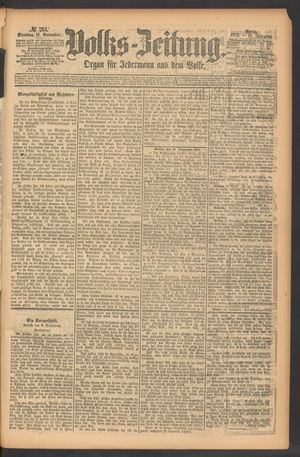 Volks-Zeitung vom 11.11.1873
