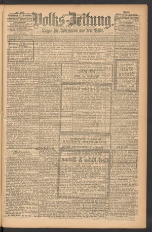 Volks-Zeitung vom 13.12.1873