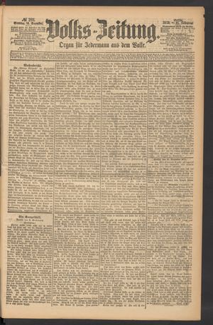 Volks-Zeitung vom 14.12.1873