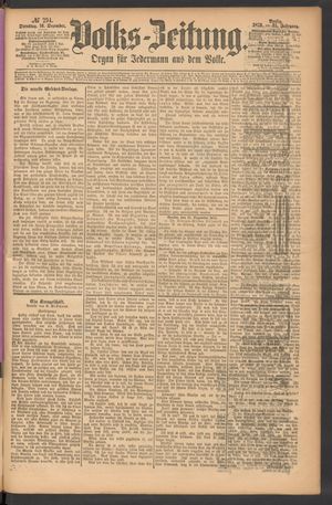 Volks-Zeitung vom 16.12.1873