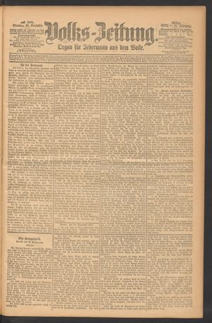 Volks-Zeitung vom 23.12.1873