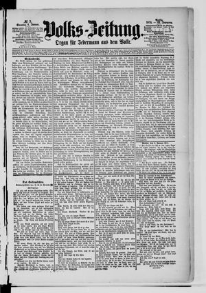 Volks-Zeitung vom 04.01.1874