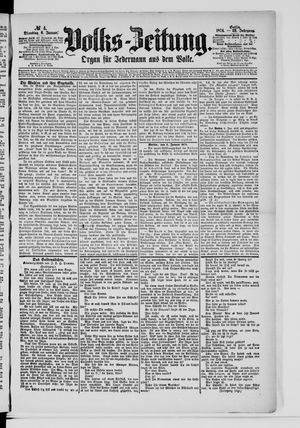 Volks-Zeitung vom 06.01.1874