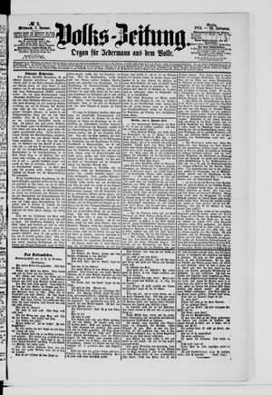 Volks-Zeitung vom 07.01.1874