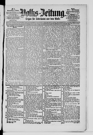 Volks-Zeitung vom 08.01.1874
