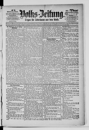 Volks-Zeitung vom 14.01.1874