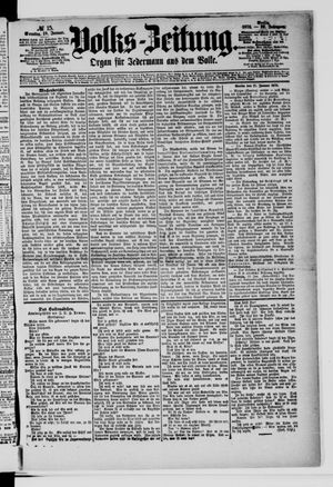 Volks-Zeitung vom 18.01.1874