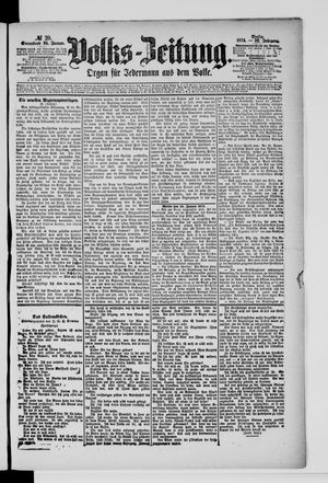 Volks-Zeitung vom 24.01.1874