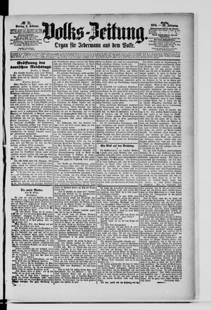 Volks-Zeitung vom 06.02.1874