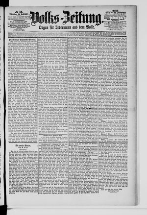 Volks-Zeitung vom 10.02.1874