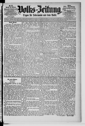 Volks-Zeitung on Feb 13, 1874