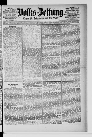 Volks-Zeitung vom 15.02.1874
