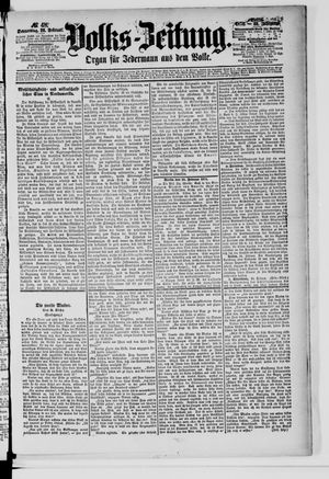 Volks-Zeitung vom 26.02.1874