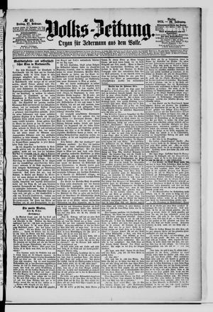 Volks-Zeitung vom 27.02.1874