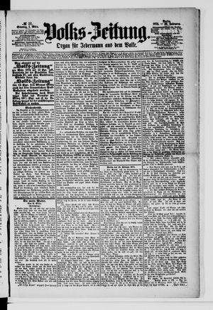 Volks-Zeitung vom 01.03.1874