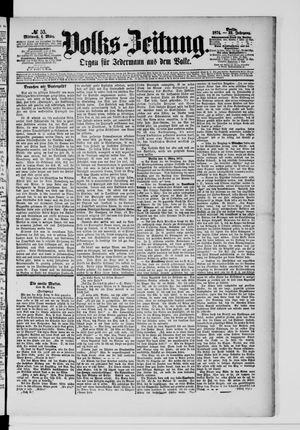 Volks-Zeitung vom 04.03.1874