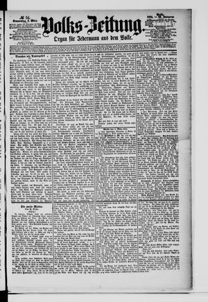 Volks-Zeitung vom 05.03.1874