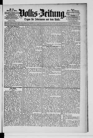 Volks-Zeitung vom 11.03.1874