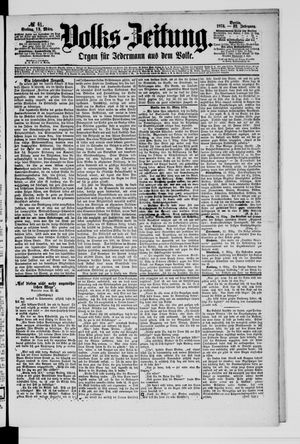 Volks-Zeitung vom 13.03.1874