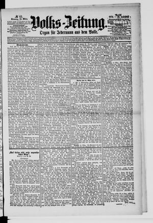 Volks-Zeitung vom 15.03.1874