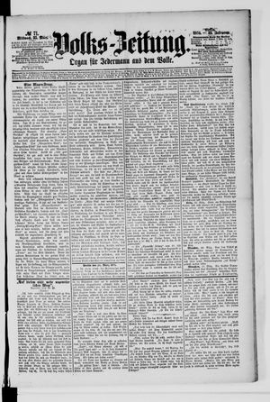 Volks-Zeitung vom 25.03.1874