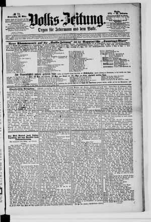 Volks-Zeitung vom 26.03.1874