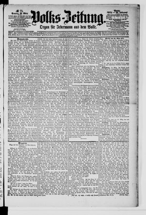 Volks-Zeitung vom 29.03.1874