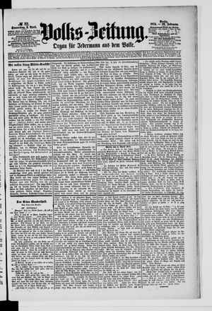 Volks-Zeitung vom 09.04.1874