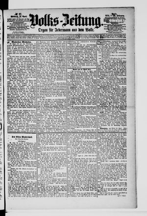 Volks-Zeitung vom 15.04.1874