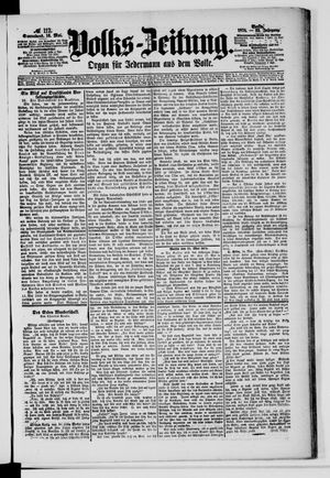 Volks-Zeitung vom 16.05.1874