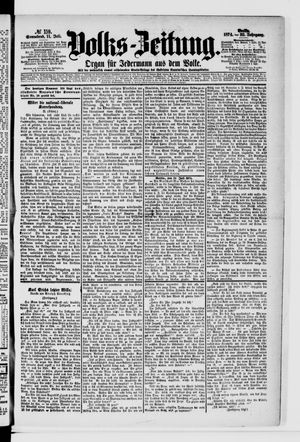 Volks-Zeitung vom 11.07.1874