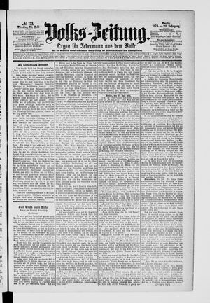 Volks-Zeitung vom 28.07.1874