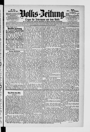 Volks-Zeitung vom 29.07.1874